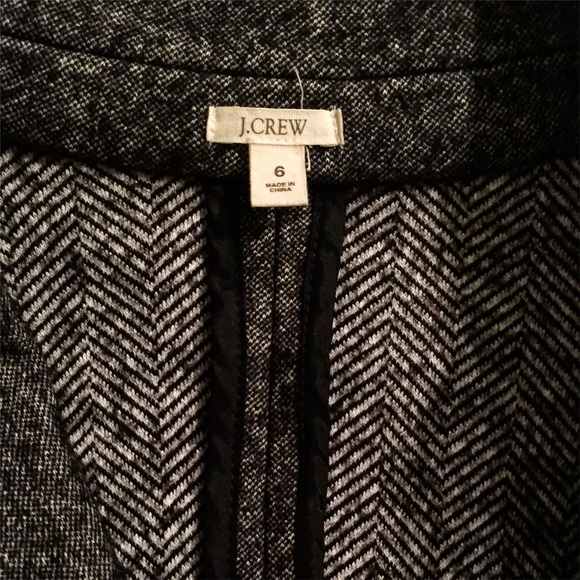 J Crew charcoal blazer- size 6 - Picture 3 of 4