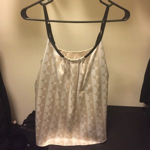 EUC New York and company tan blouse size Md.