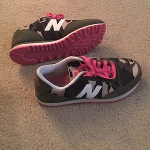 Camo and pink New Balance