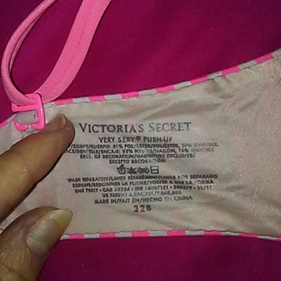 VS Push-Up Bra 32B ~ CONVERTIBLE Lace & Stripe - Picture 3 of 4