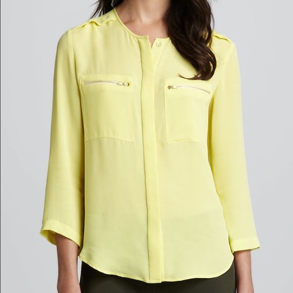 Theory Brundia Silk Blouse. Size XS