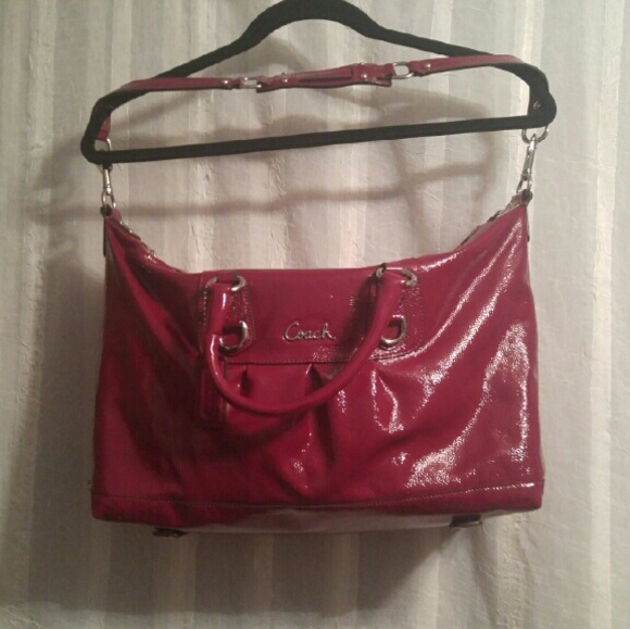 Coach Handbags - 🎉HP 12/16/16 🎉Coach Ashley Merlot Patent Leather