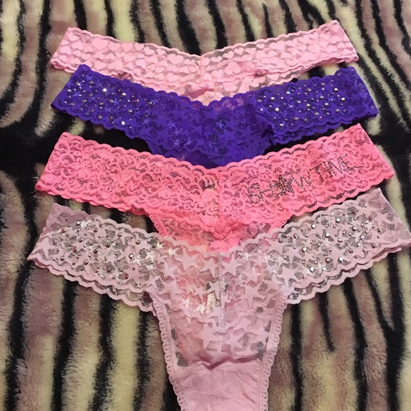 🚫SOLD🚫 Victoria's Secret Set of 4 Lacie Thongs