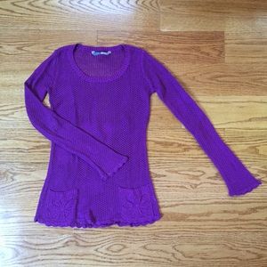 Athleta loose knit cotton tunic sweater. XS