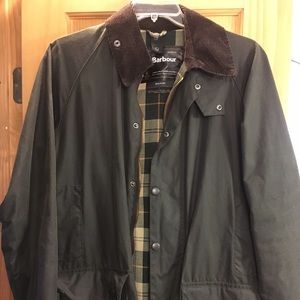 Men's Small Barbour Beaufort Waxed Jacket