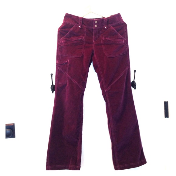 Athleta Plum Velvet Duster Pants