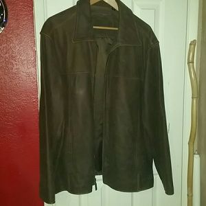 Brown suede coat