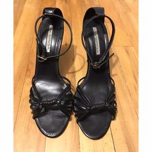 Via Spiga Shoes - Via Spiga Black Sandals Heels Via Spiga Shoes - Via Spiga Black Sandals Heels
