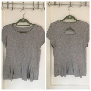 Peplum top from Anthropologie