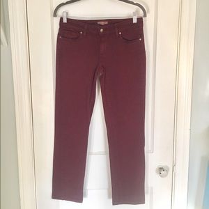 Paige Jeans Maroon Pants, Size 28