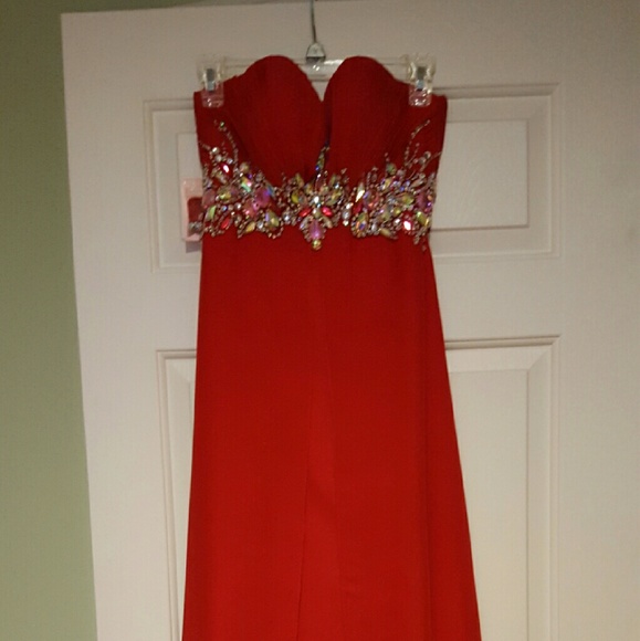Blush prom dress