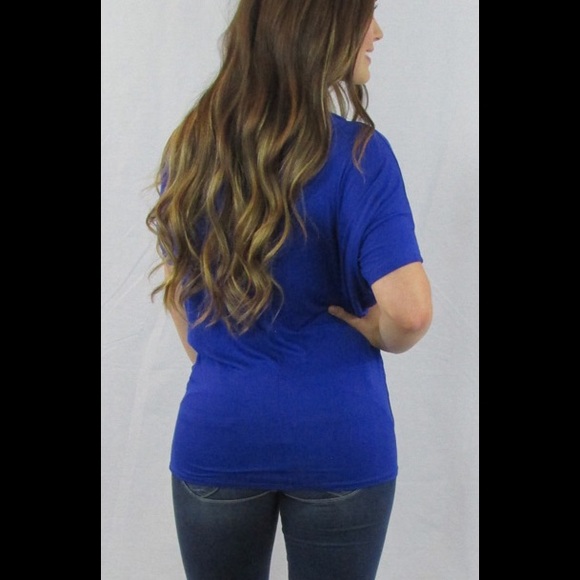 Royal Blue dolman top - Picture 2 of 2