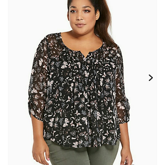 NWT torrid butterfly top size 0