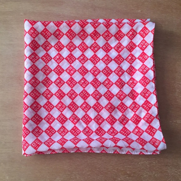 Rare Uniqlo Branded Silk Scarf