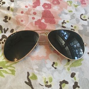 Ray-Ban Polarized Original Aviator 62mm Gold