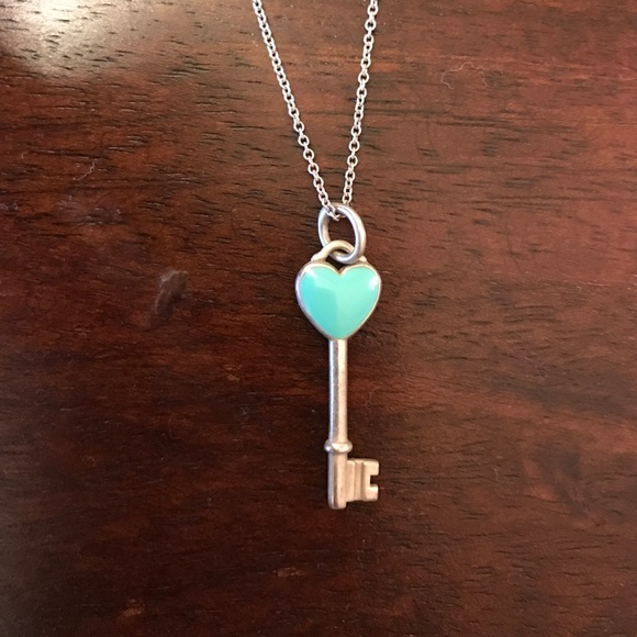Tiffany and Co blue heart necklace