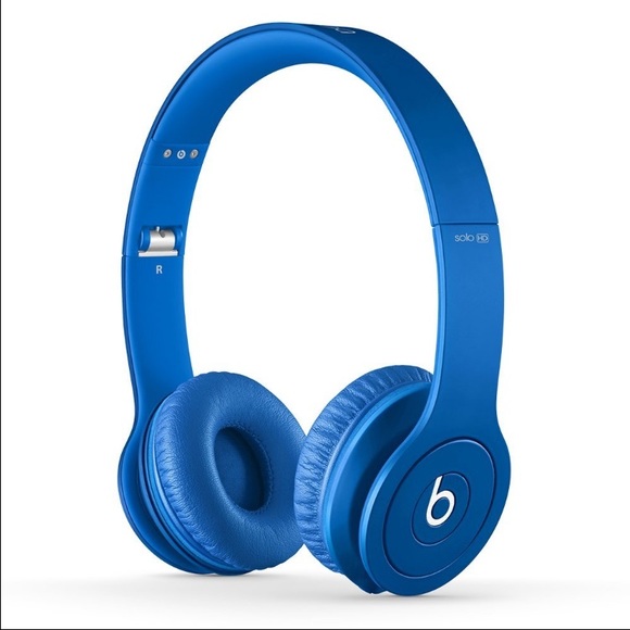 Beats Solo2 On-Ear Headphones Blue w/ Mic