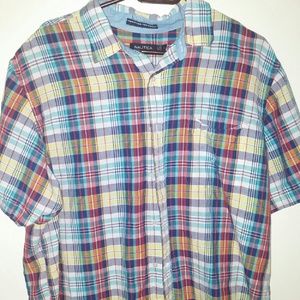 Nautica men's button up short sleeve