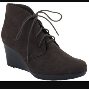 Clark's suede booties