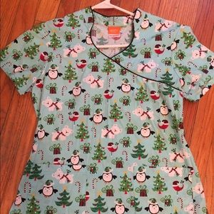 Christmas Scrub/Uniform Top