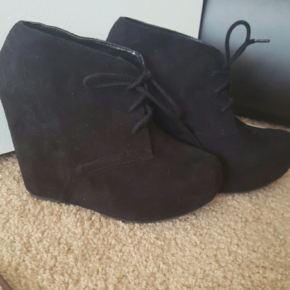 Black ankle boots