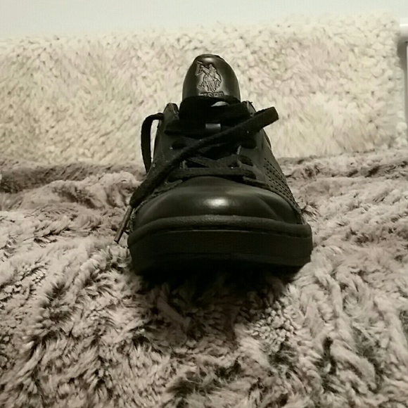 Black leather USPA walking shoes - Picture 4 of 7