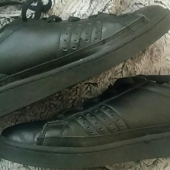 Black leather USPA walking shoes - Picture 5 of 7