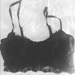 Sparkle and Fade Black Lace Bralette