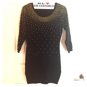 Beaded sweater tunic