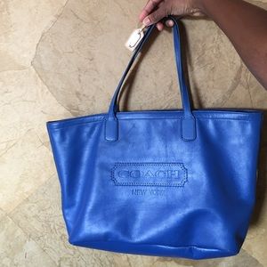 Blue coach handbag authentic