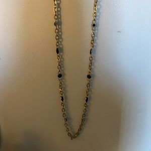 Gold chain link necklace