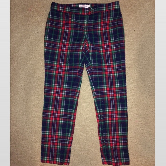 wool tartan pants
