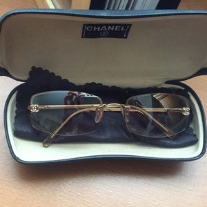 Rose colored Chanel sunglasses; worn maybe twice