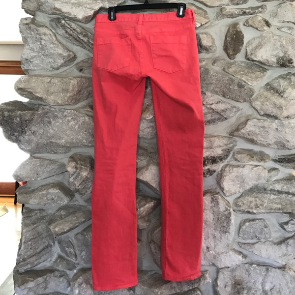 J Crew Coral Matchstick Jeans - Picture 3 of 3