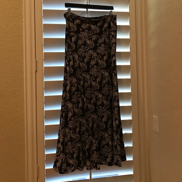Navy Paisley LuLaRoe Maxi Skirt