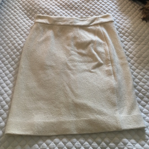Banana Republic, Winter White Wool Skirt, 4P