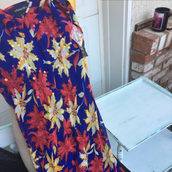 Sparkly print sleeveless dress - Picture 2 of 3