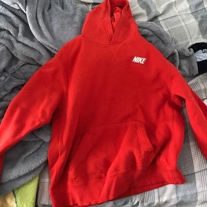 Nike red hoodie