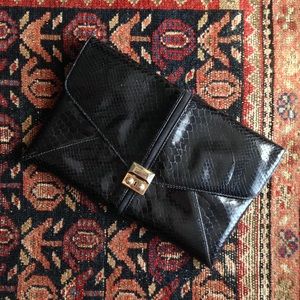 Henri Bendel Embossed Clutch