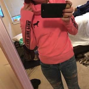 Pink hoodie