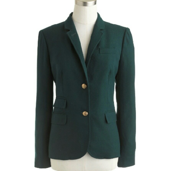 j crew green blazer