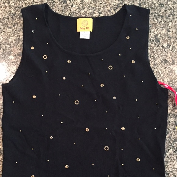 Ruby Rd sleeveless sweater - Picture 2 of 3