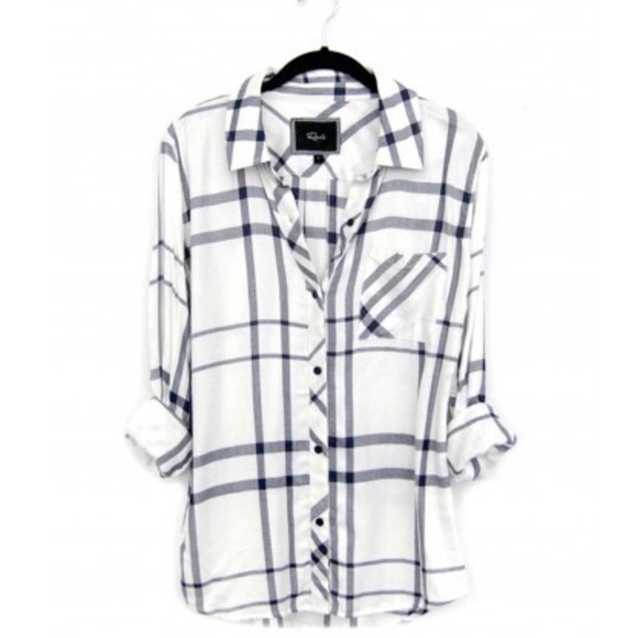 Rails LA Hunter Flannel Navy and White S