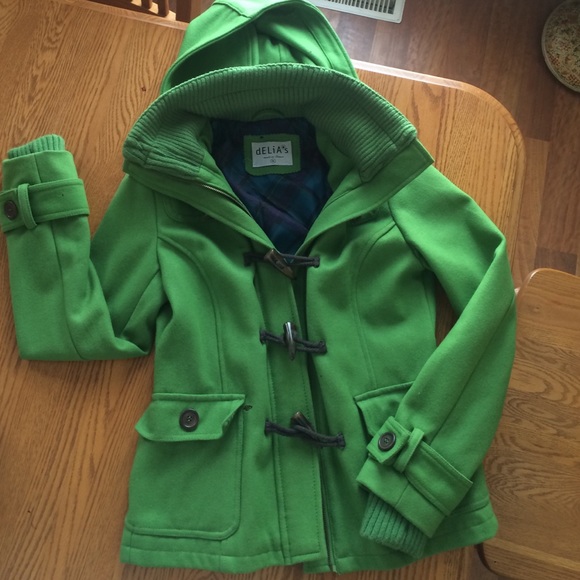 Green winter coat