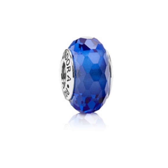 Blue Glass Pandora Bead