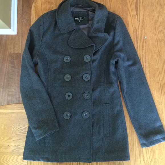 Charcoal pea coat