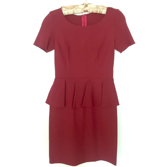 StellaMcCartney burgundy tulip dress