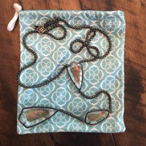 Pretty Kendra Scott Charlotte necklace-gunmetal