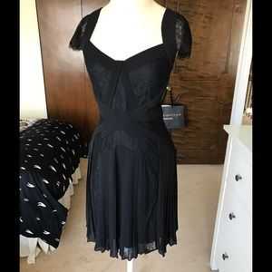 BCBGMaxAzria Aris Pleated Cocktail Dress
