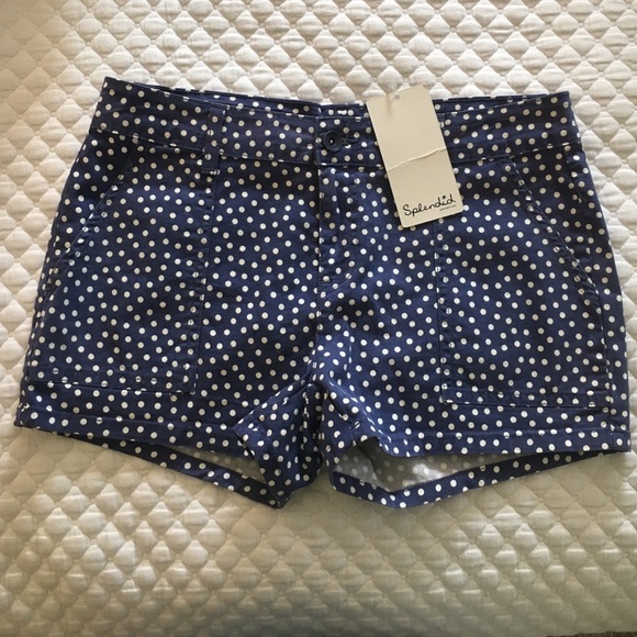 Polka Dot Splendid Shorts, Size 6